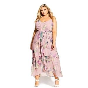 NWT! City Chic Pink Maxi dress